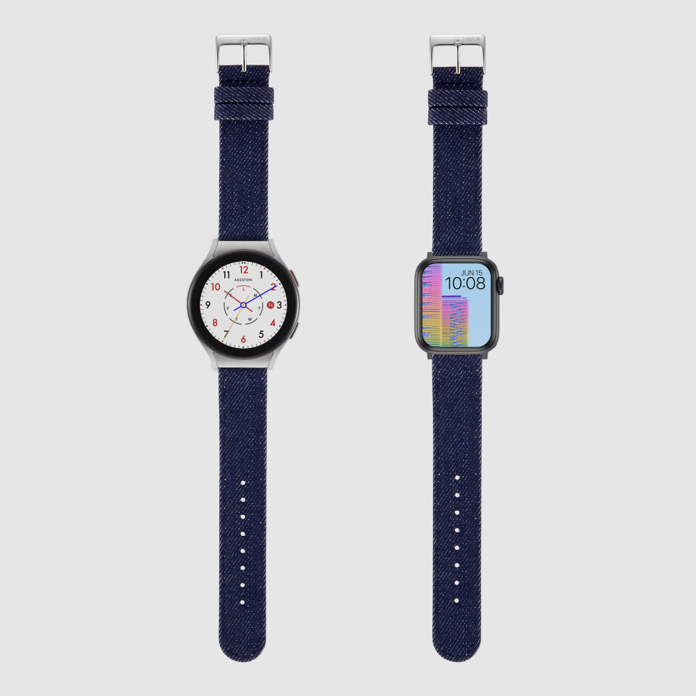 [TIMEFLIK] 타임플릭 데님 시계줄 블루 20mm, 플린트